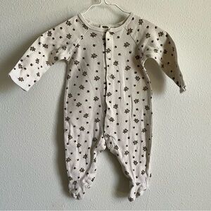 Old Navy Kids One Piece - White with Brown Owl mushroom 0-3